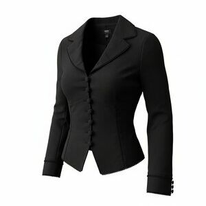 Mossimo Black Fitted Steampunk Style Blazer